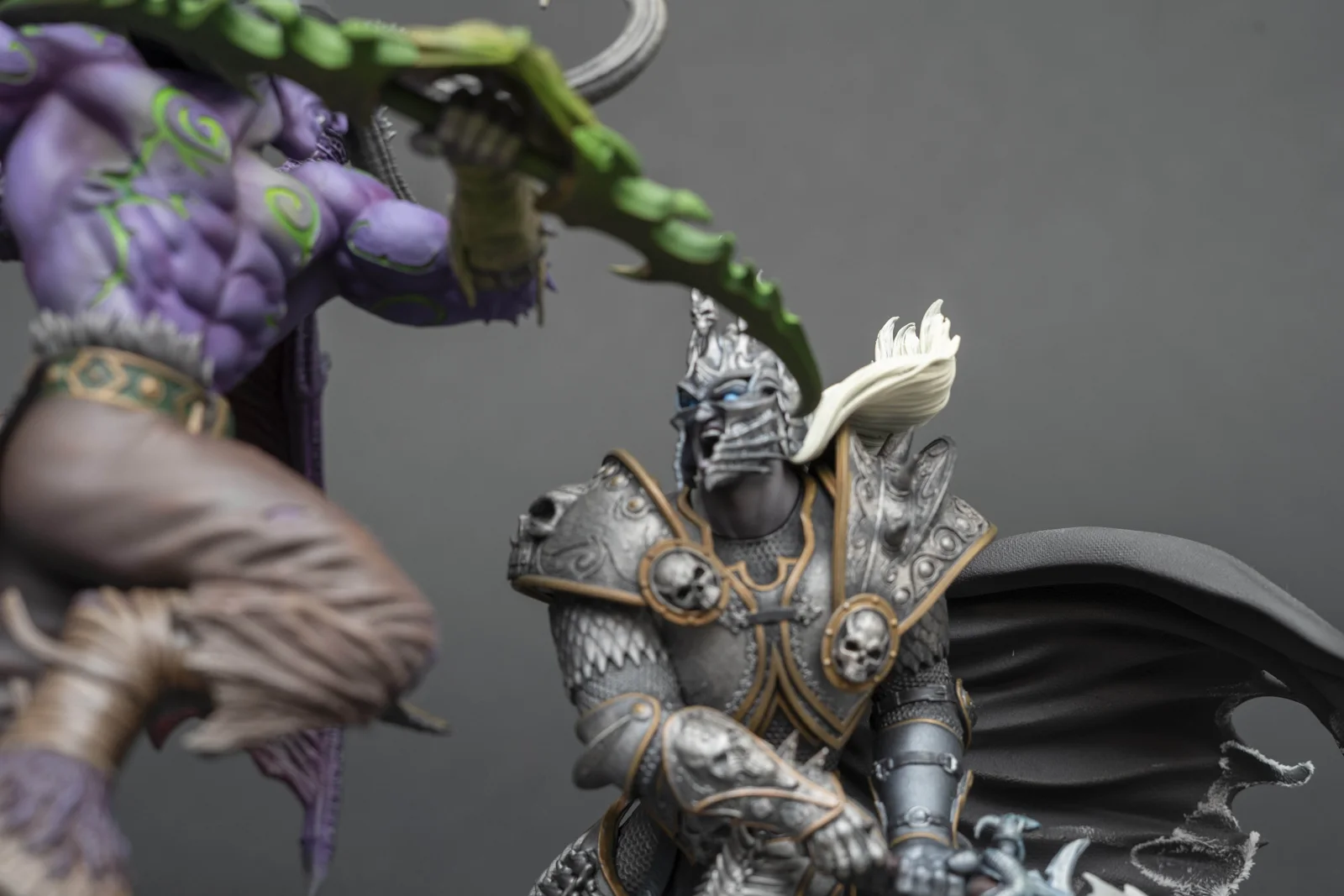 Illidan vs. Arthas — World of Warcraft, ръчно оцветена фигурка, снимка 6