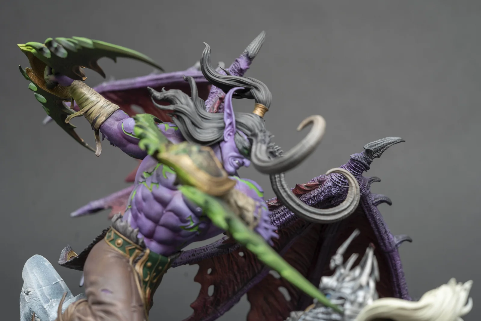 Illidan vs. Arthas — World of Warcraft, ръчно оцветена фигурка, снимка 7