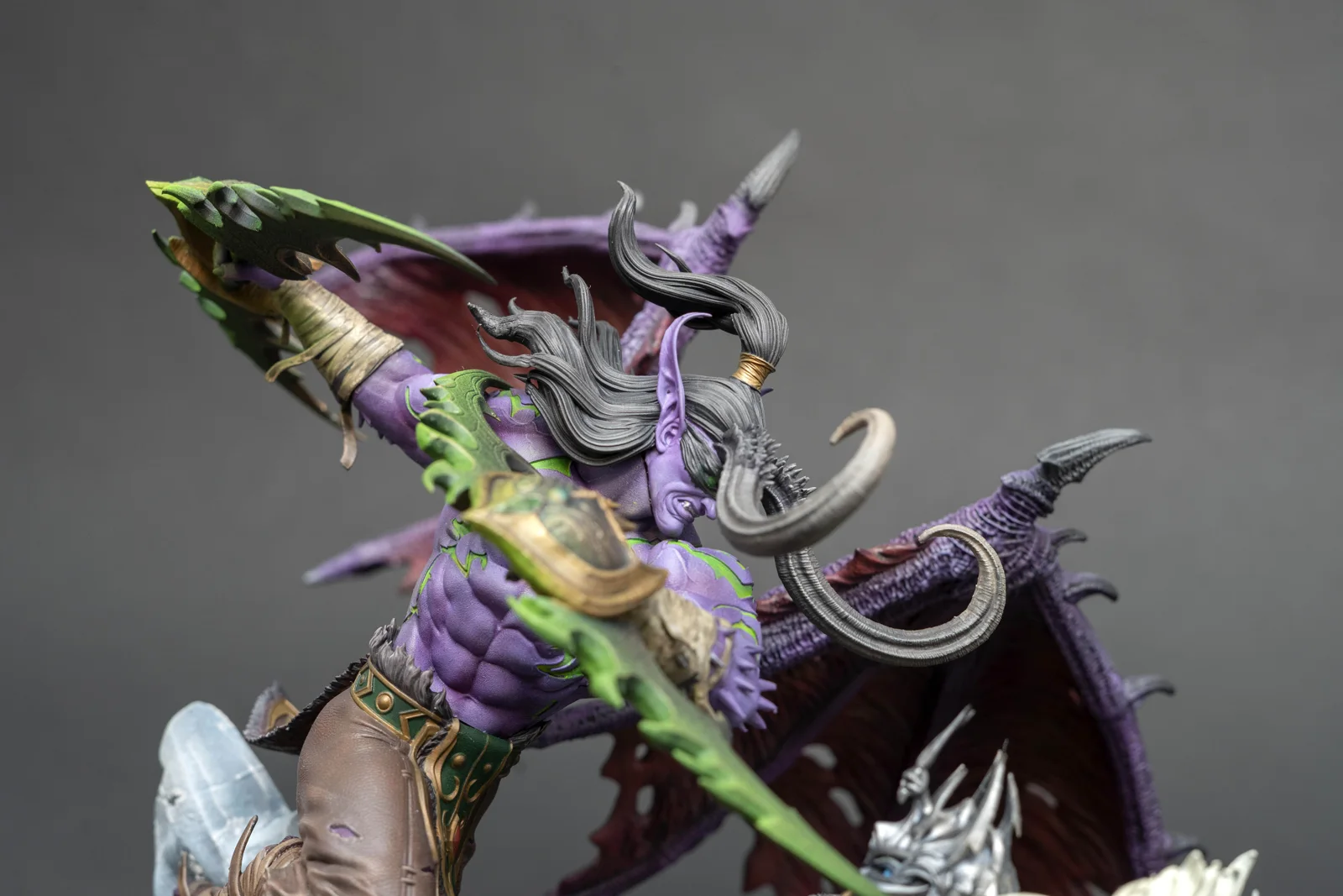 Illidan vs. Arthas — World of Warcraft, ръчно оцветена фигурка, снимка 8