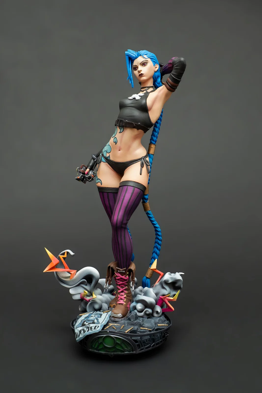 Jinx — League of Legends, ръчно оцветена фигурка, снимка 2