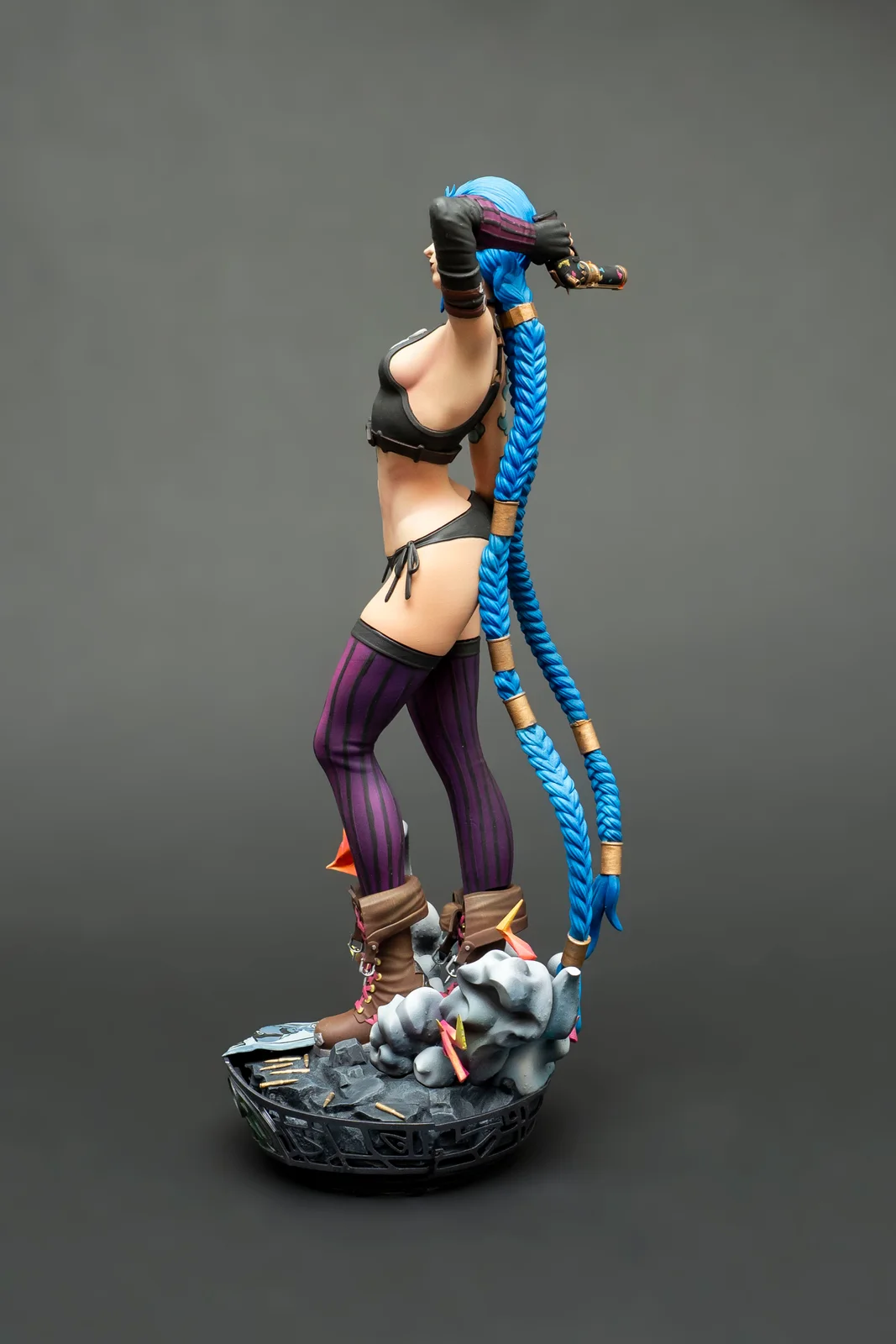 Jinx — League of Legends, ръчно оцветена фигурка, снимка 3