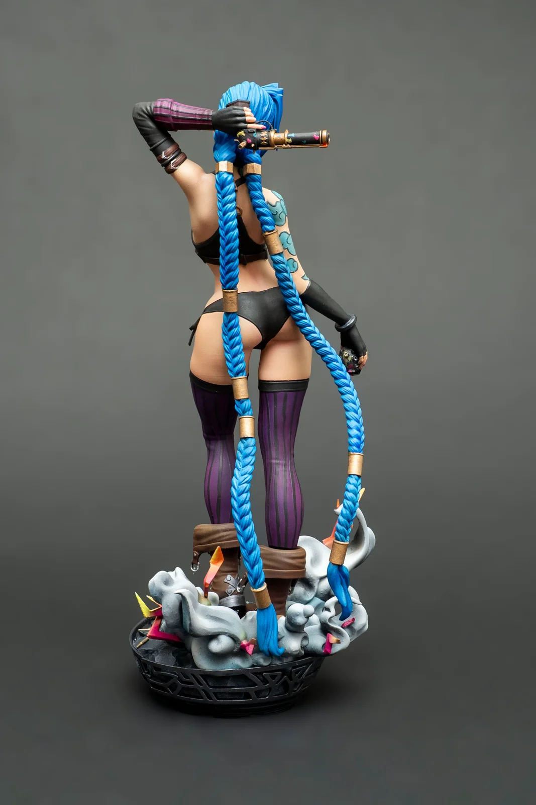 Jinx — League of Legends, ръчно оцветена фигурка, снимка 4