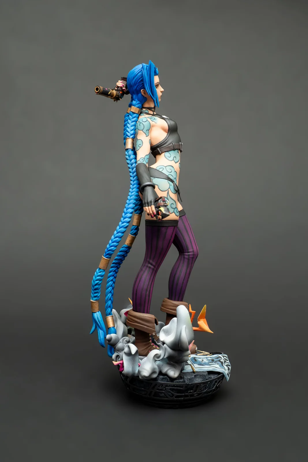 Jinx — League of Legends, ръчно оцветена фигурка, снимка 5