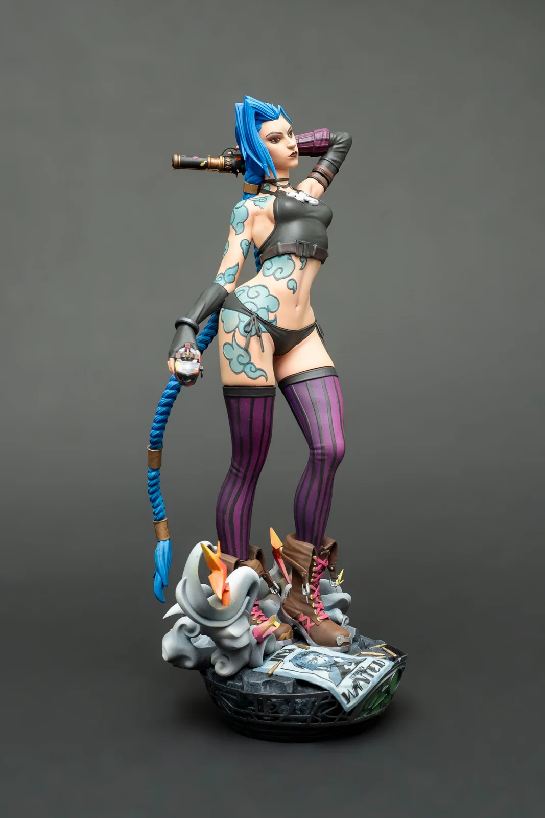 Jinx — League of Legends, ръчно оцветена фигурка, снимка 6