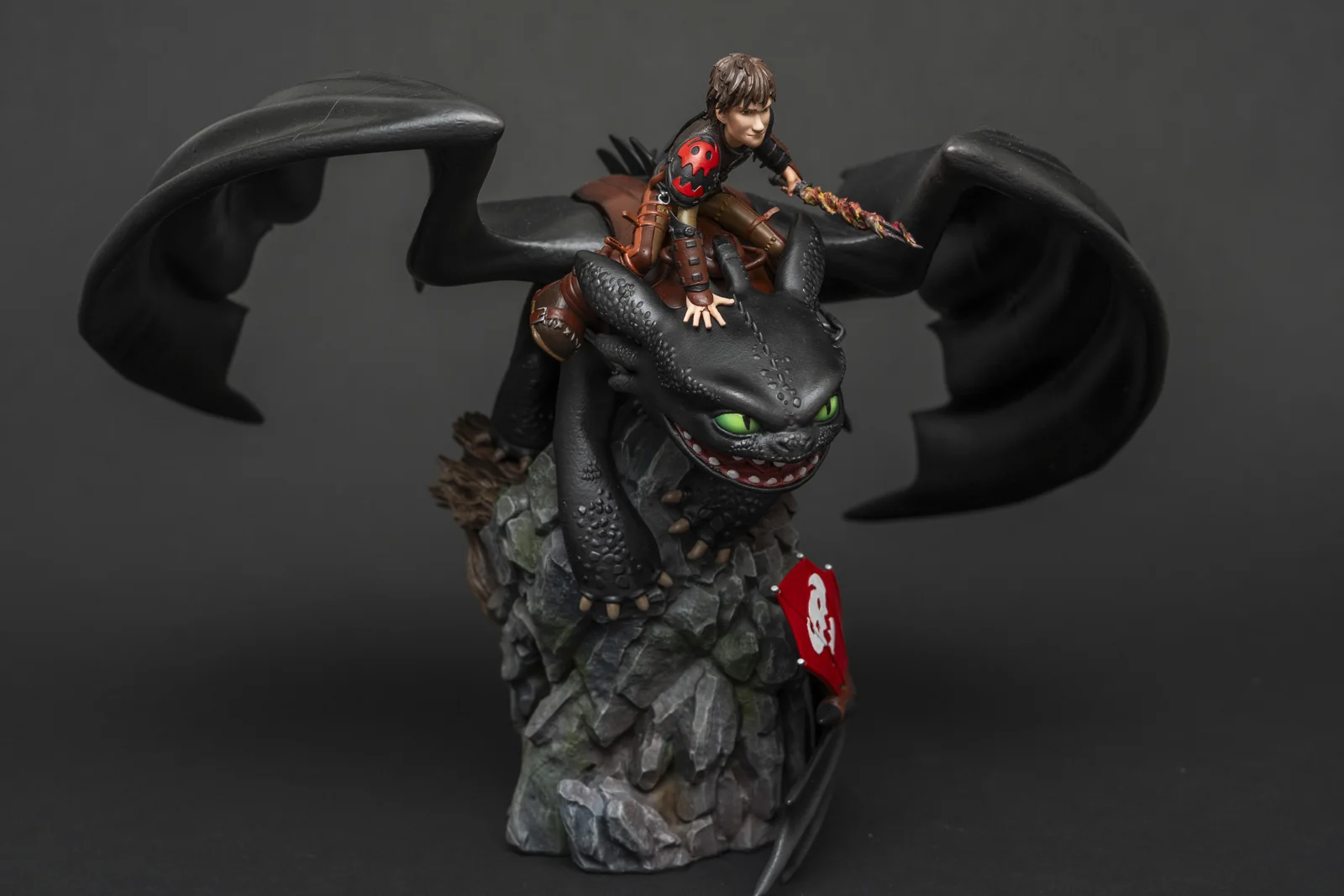 Toothless & Hiccup — How to Train Your Dragon, ръчно оцветена фигурка, снимка 5
