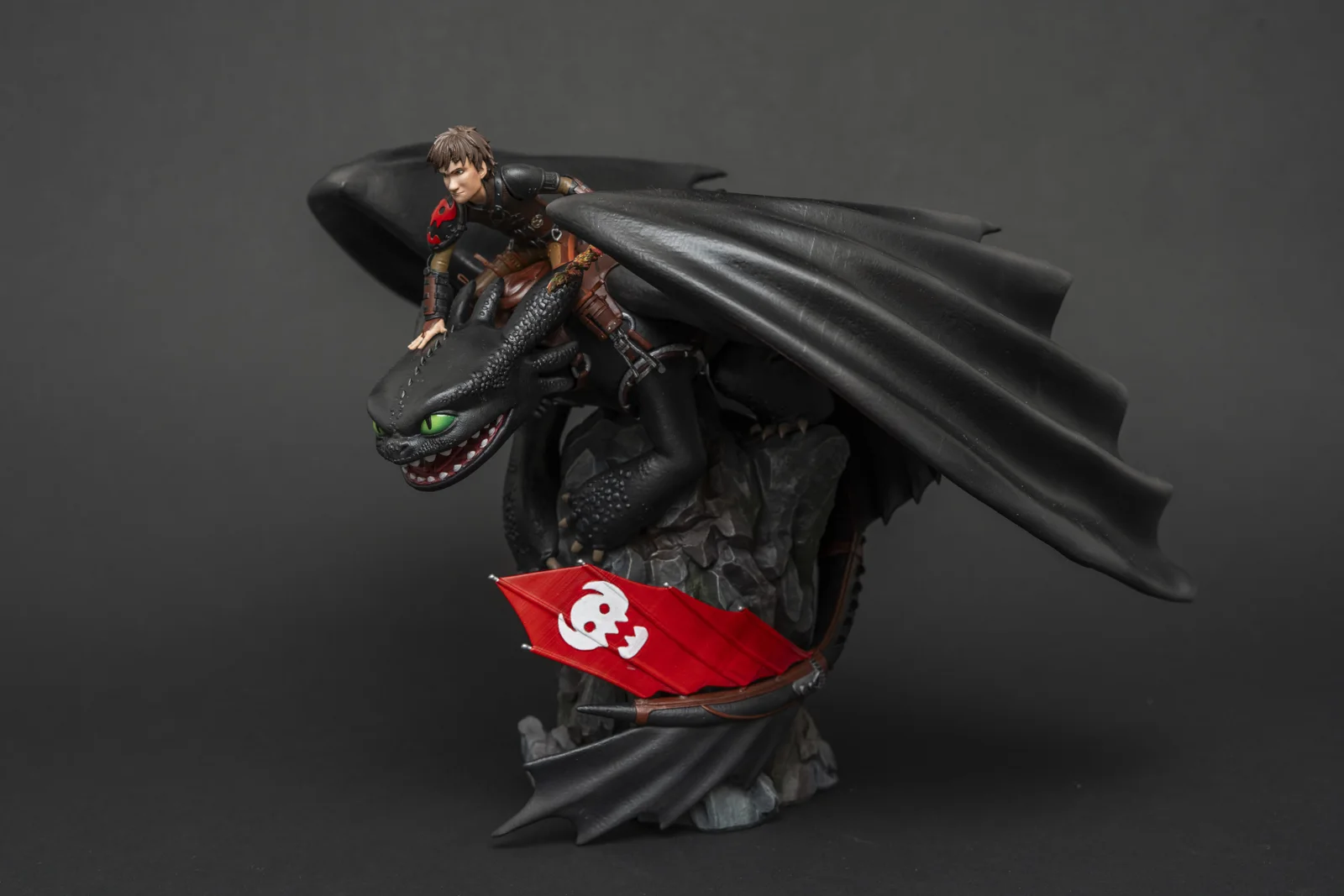 Toothless & Hiccup — How to Train Your Dragon, ръчно оцветена фигурка, снимка 10