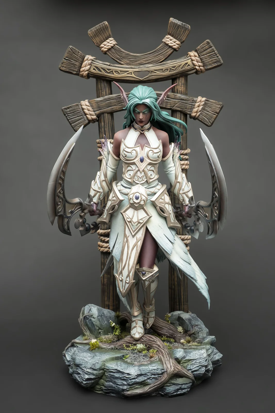Tyrande Whisperwind — World of Warcraft, ръчно оцветена фигурка, снимка 1