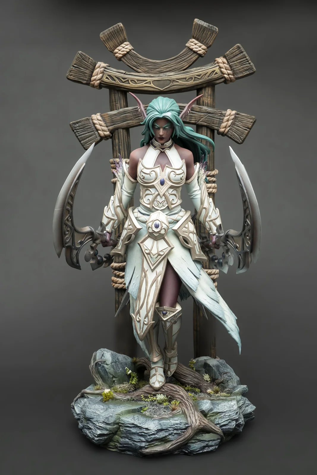 Tyrande Whisperwind — World of Warcraft, ръчно оцветена фигурка, снимка 2