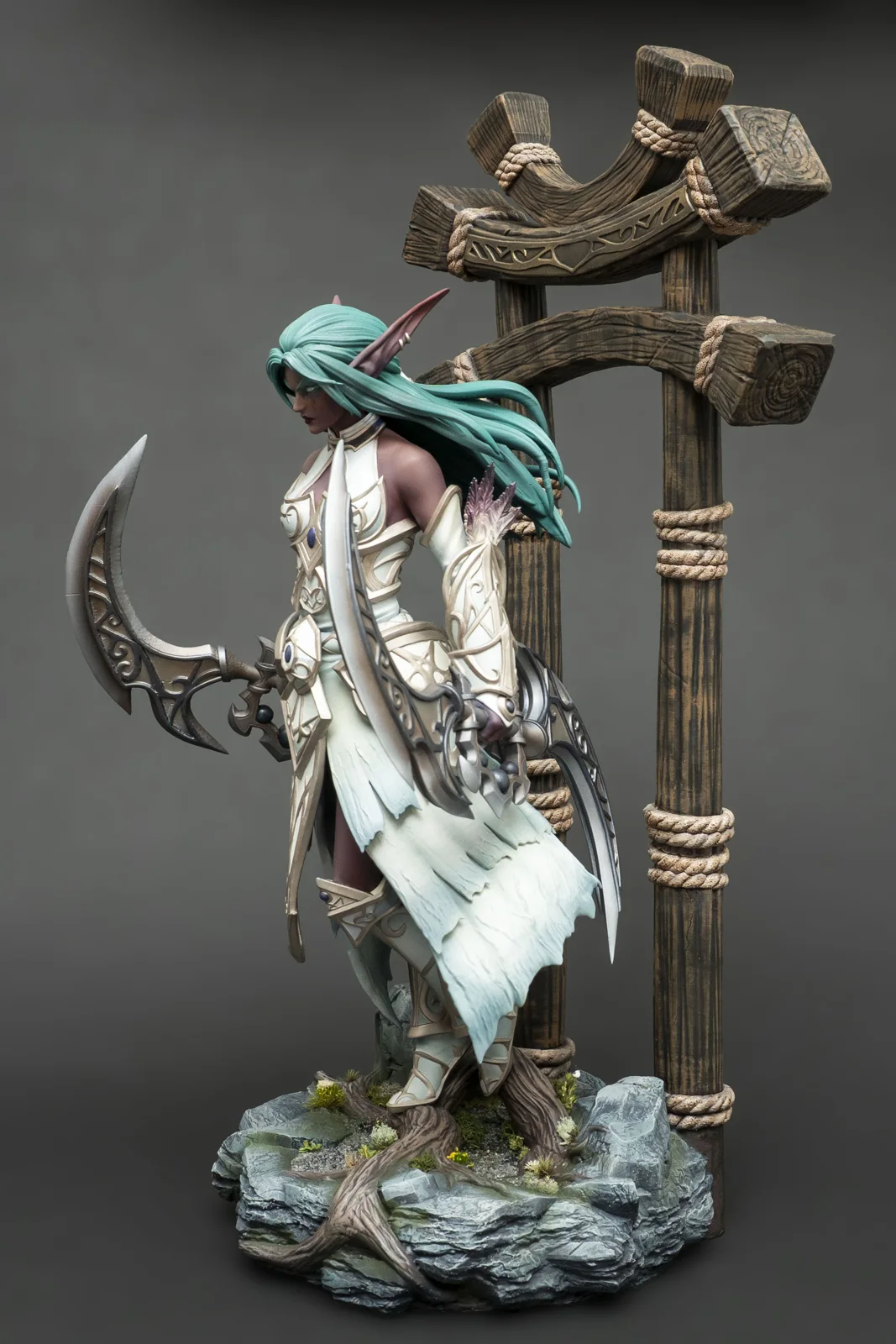 Tyrande Whisperwind — World of Warcraft, ръчно оцветена фигурка, снимка 3