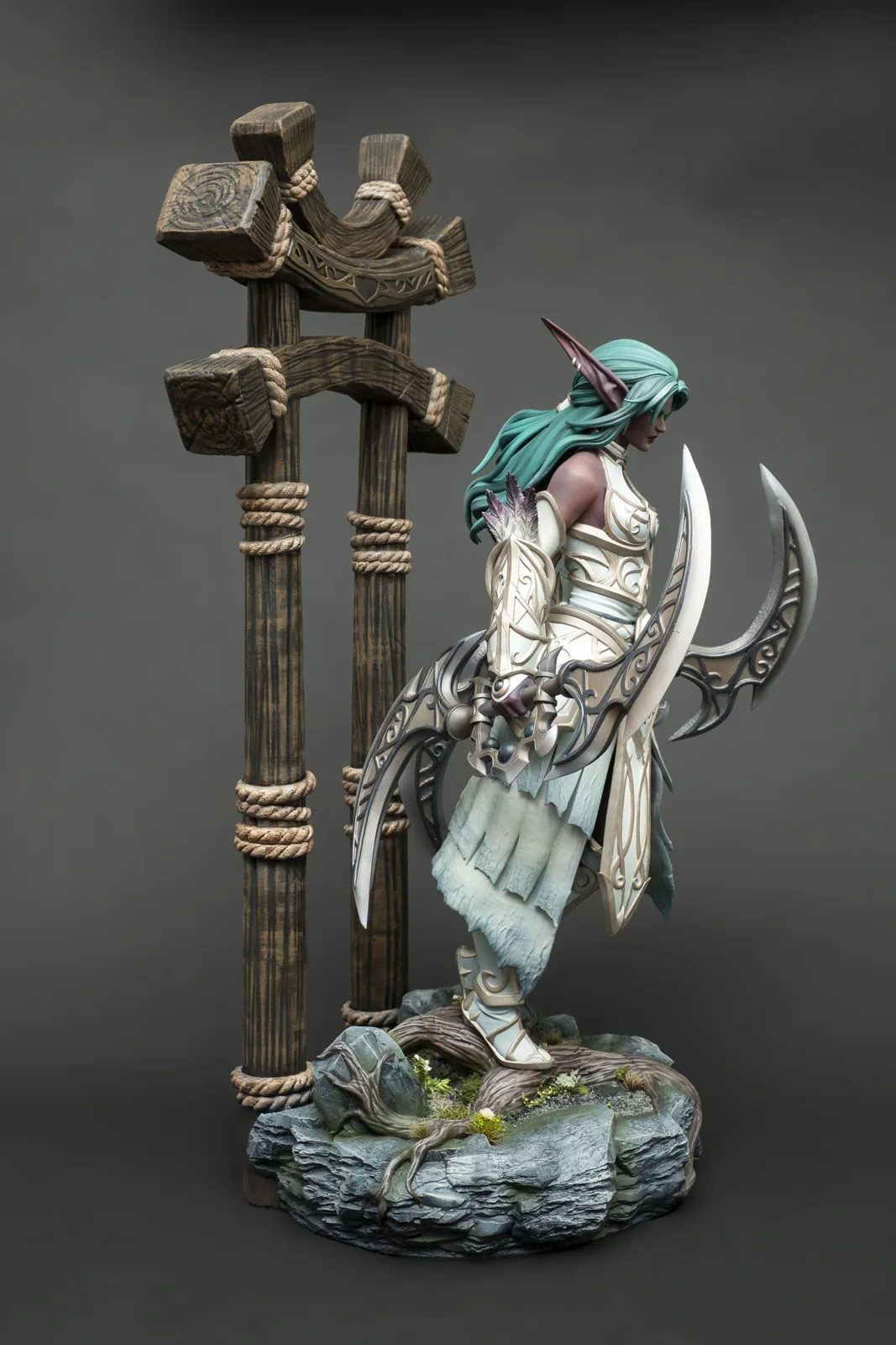 Tyrande Whisperwind — World of Warcraft, ръчно оцветена фигурка, снимка 8