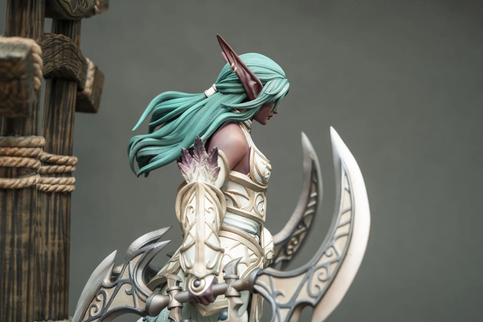 Tyrande Whisperwind — World of Warcraft, ръчно оцветена фигурка, снимка 11