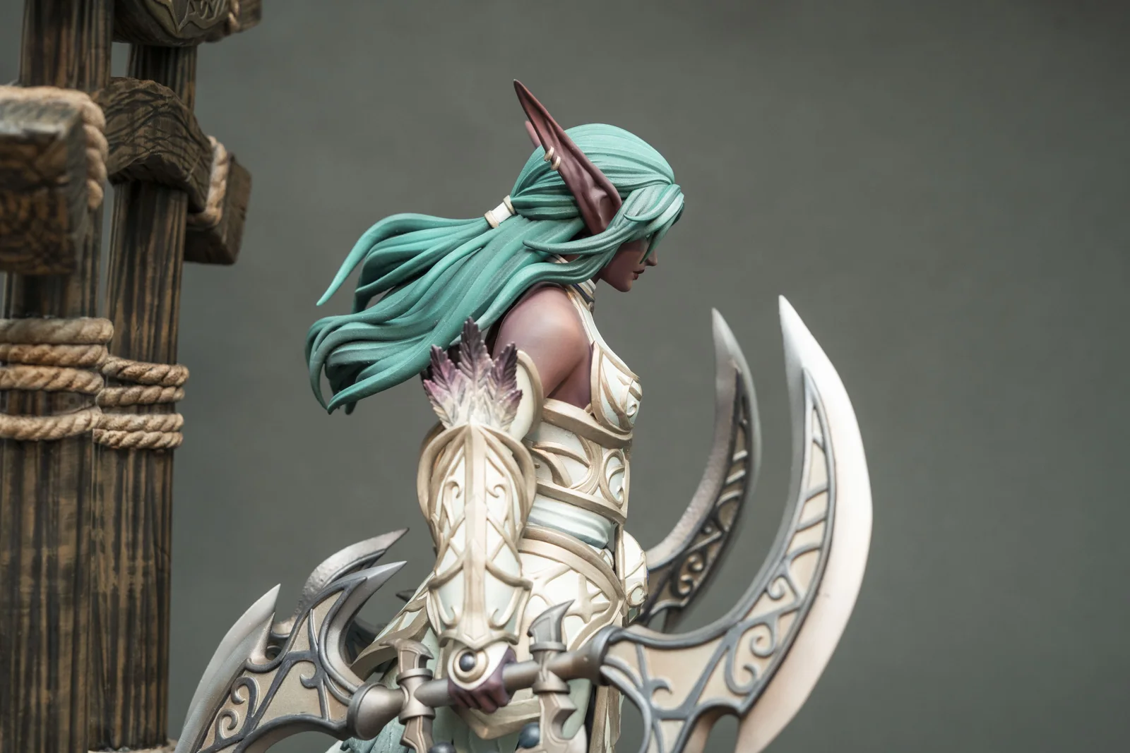 Tyrande Whisperwind — World of Warcraft, ръчно оцветена фигурка, снимка 12